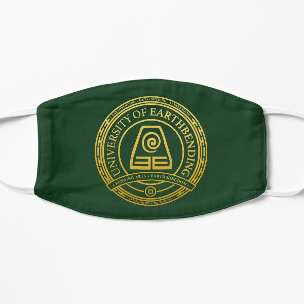 ATLA University of Earthbending: Avatar Inspired-Design Flat Mask