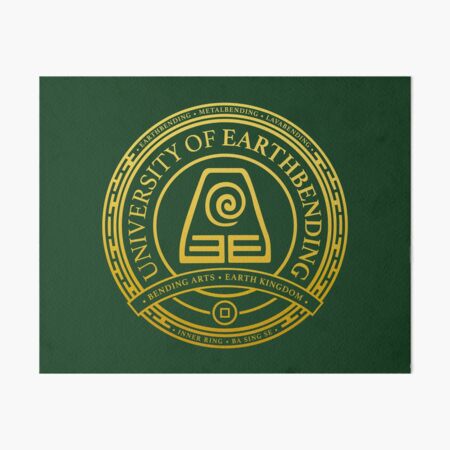 ATLA University of Earthbending: Avatar Inspired-Design Art Board Print