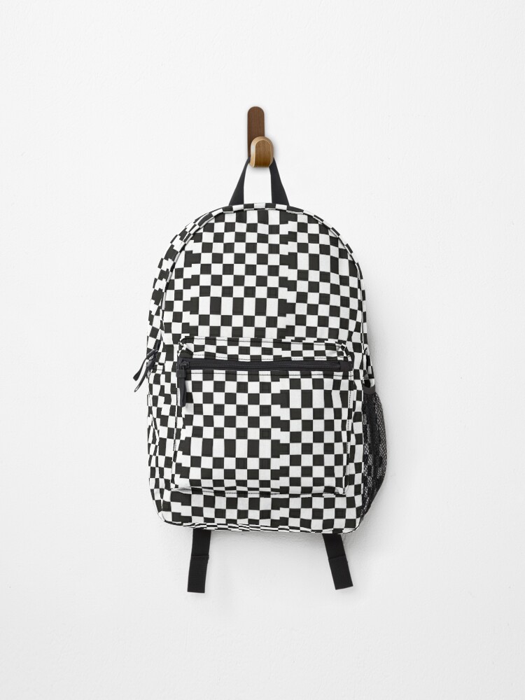 Checker Black & White Checkered Checkboard Chess Racing Flag Tote Bag