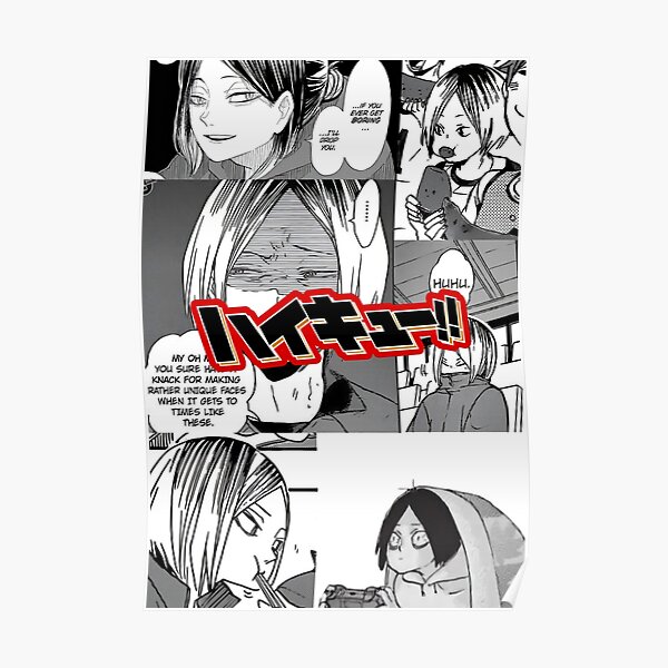 Haikyuu Kenma Manga Panels Poster By Spooky Paola Redbubble 0539