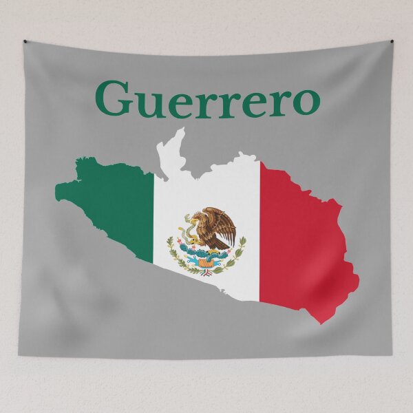 Item preview, Guerrero State Map, Mexico designed and sold by marosharaf.