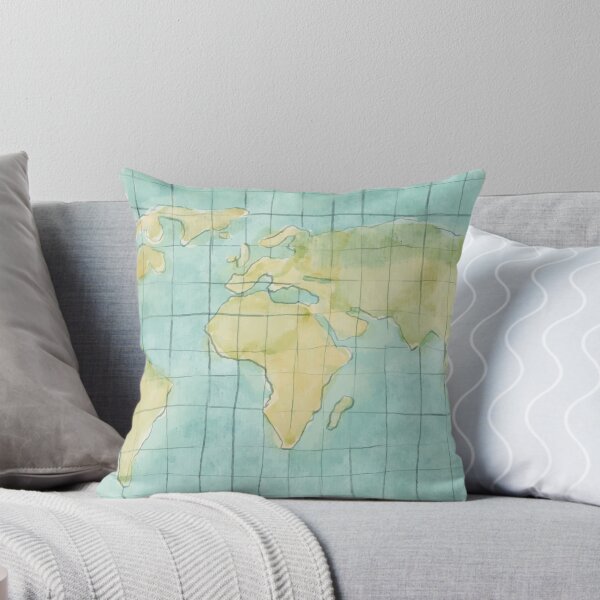 Item preview, Watercolor World Map designed and sold by della95.