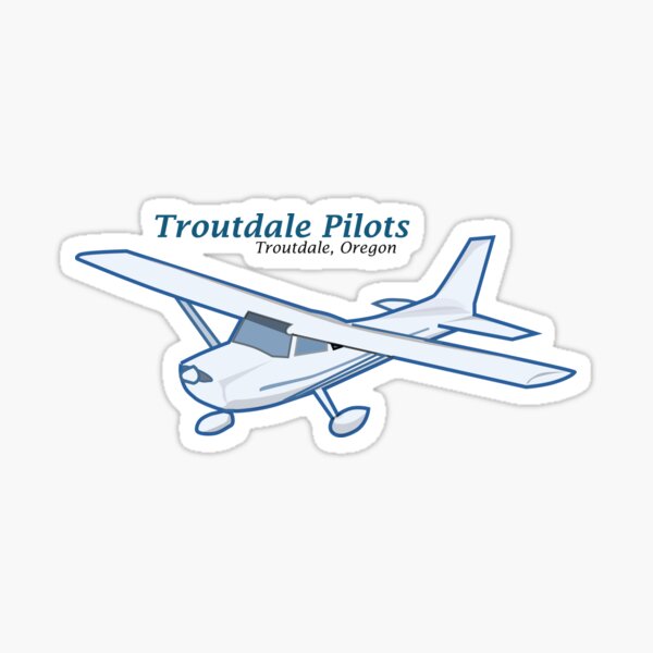 Troutdale Pilots High Wing Sticker