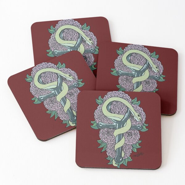 Item preview, Snake wrapped around ankh tattoo art by Katy Christoff designed and sold by KatyChristoff.