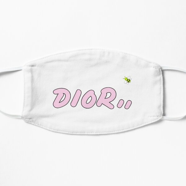 pink bee cute Flat Mask
