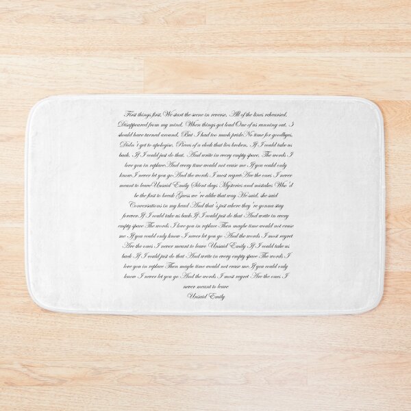 Item preview, Unsaid Emily Lyrics designed and sold by hannahsshop.