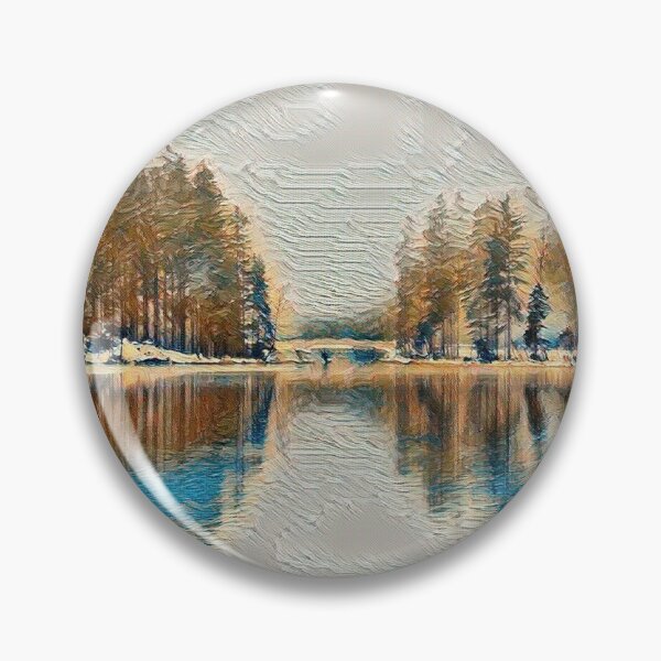 Item preview, Scenic Winter Snow Lake Roadtrip designed and sold by Galathi Designs.