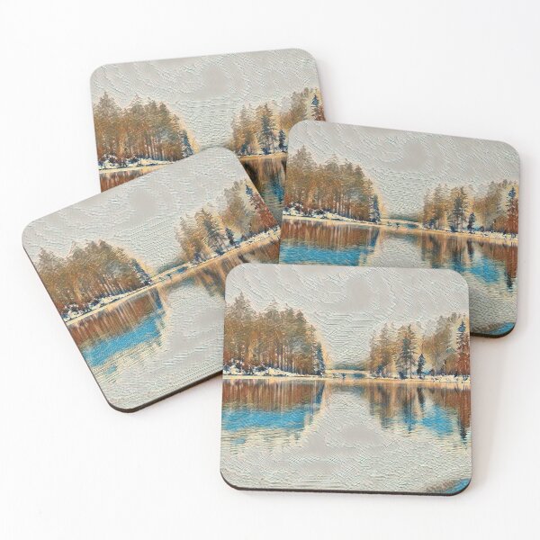 Item preview, Scenic Winter Snow Lake Roadtrip designed and sold by Galathi Designs.