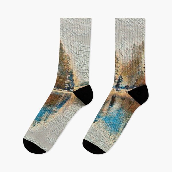 Item preview, Scenic Winter Snow Lake Roadtrip designed and sold by Galathi Designs.