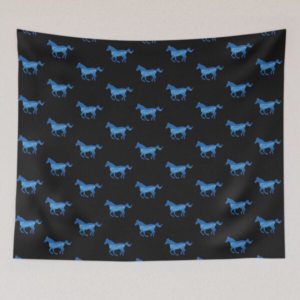 Item preview, Blue Clouds Horse Nature Silhouette designed and sold by InspireGifts.