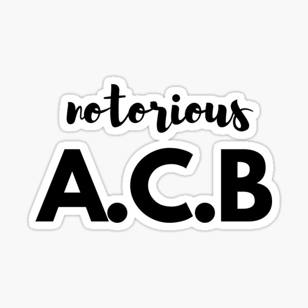 Item preview, ACB notorious designed and sold by hillarymoore06.