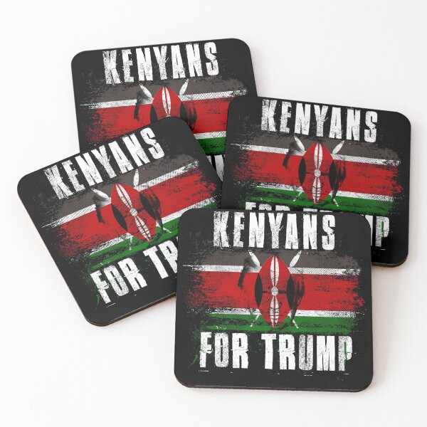 Item preview, Kenya For Trump - Trump 2020 Patriotic Flag designed and sold by ockshirts.
