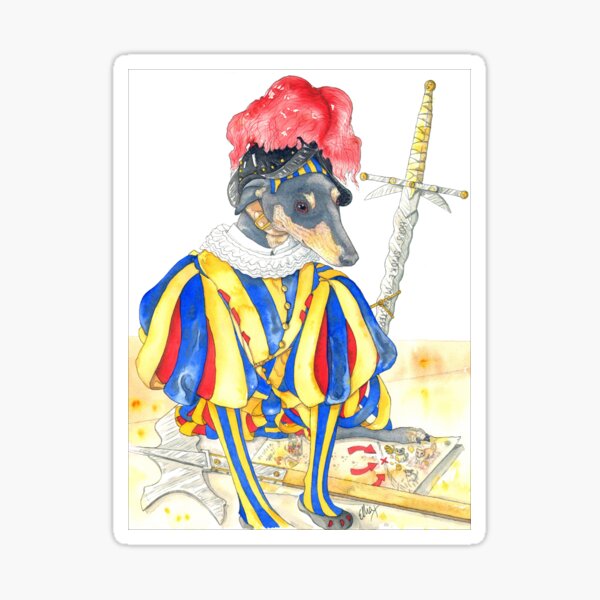Swiss Guard Sighthound Sticker