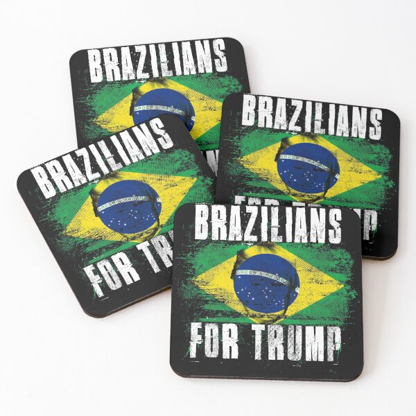 Item preview, Brazilians For Trump - Trump 2020 Patriotic Flag designed and sold by ockshirts.