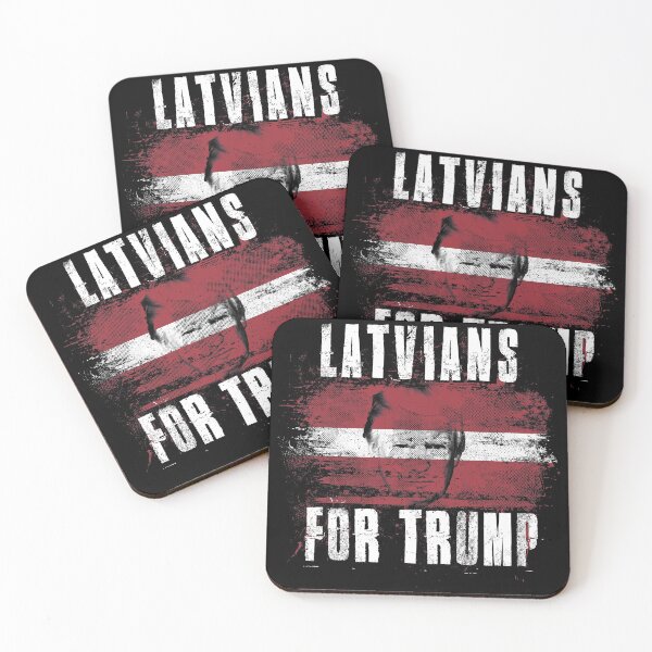 Item preview, Latvians For Trump - Trump 2020 Patriotic Flag designed and sold by ockshirts.