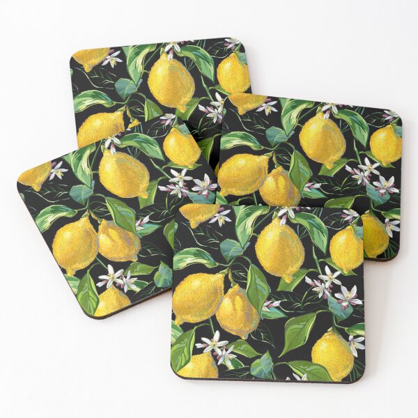 Item preview, Fresh Lemons | Black designed and sold by L Diane Johnson.