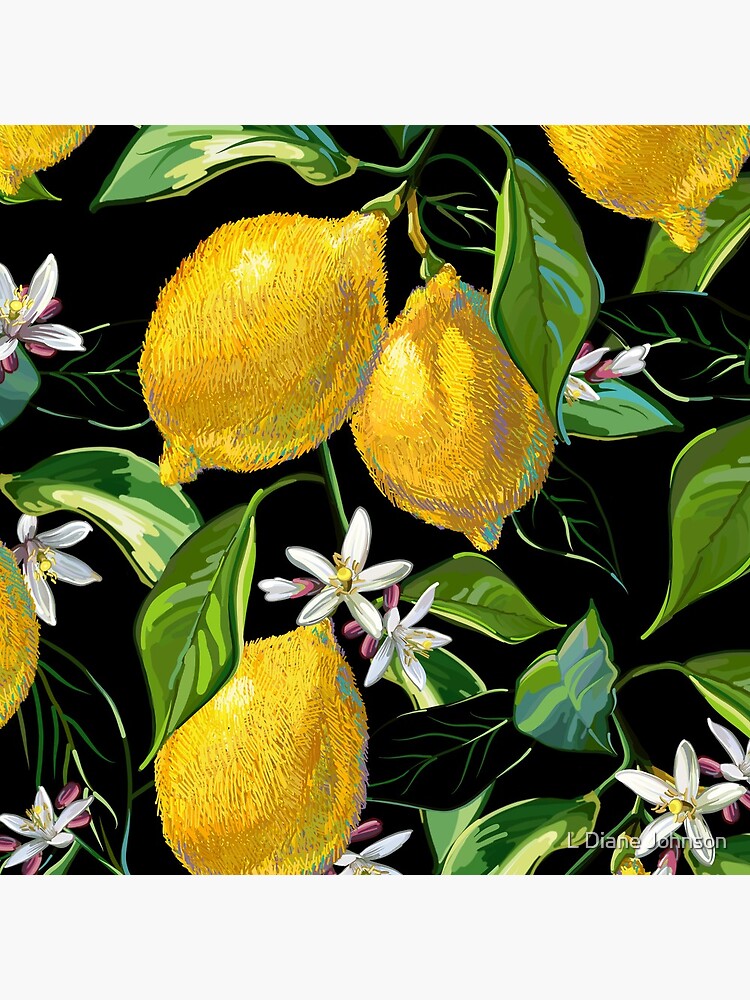 Fresh Lemons  Yellow Tote Bag for Sale by L Diane Johnson