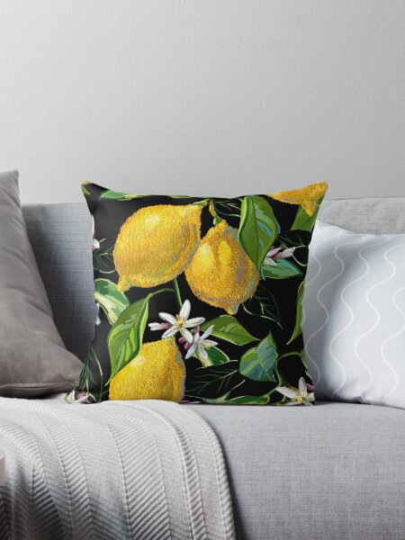 Item preview, Fresh Lemons | Black designed and sold by L Diane Johnson.