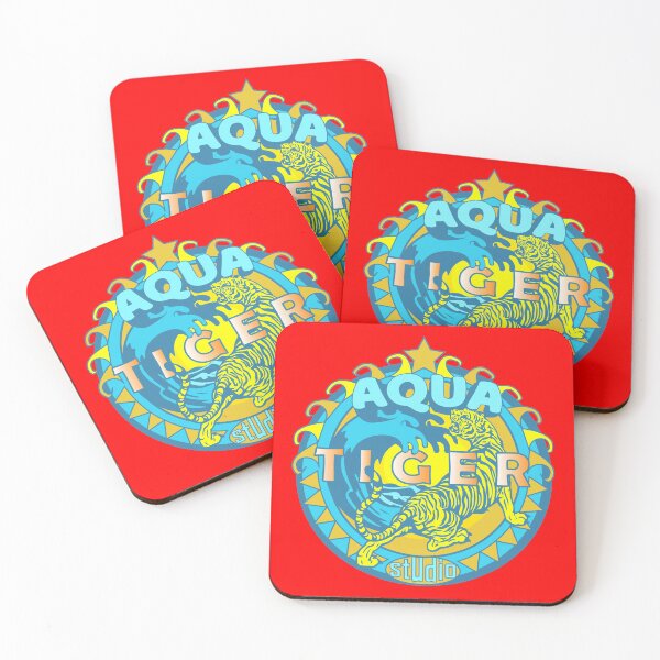 Aperçu de l'œuvre Sceau coloré Aqua Tiger créée et vendue par AquaTigerStudio.