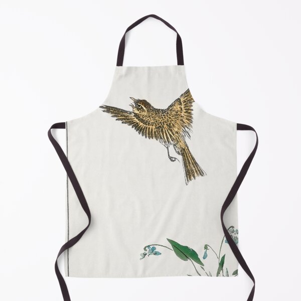 Item preview, japanese water pipit and viola illustration 43380617781 designed and sold by Bird-Lore.