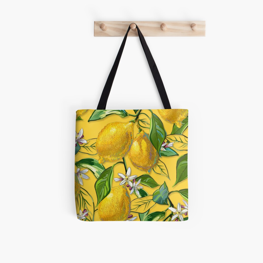 Fresh Lemons  Yellow Tote Bag for Sale by L Diane Johnson