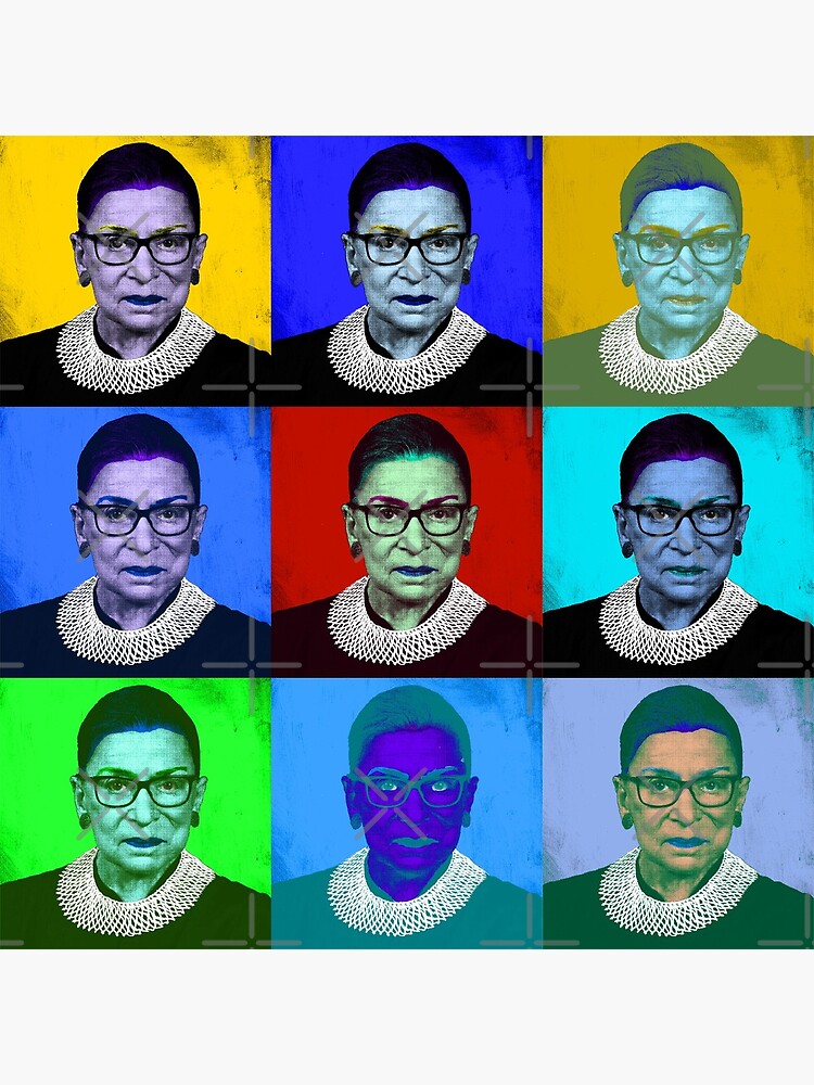 Ruth buy Bader Ginsburg Pop Art Warhol style print.