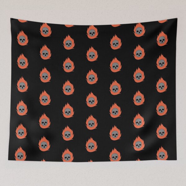 Item preview, Skull on fire, colored  designed and sold by CaptinAubs.