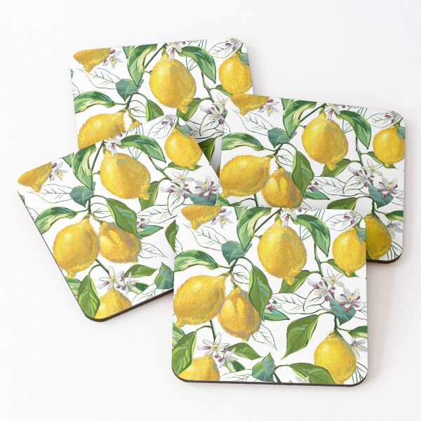 Item preview, Fresh Lemons | White designed and sold by L Diane Johnson.