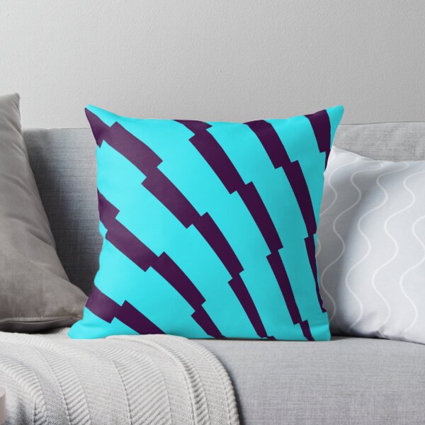 English Premier League Blue Purple Patterns Throw Pillow