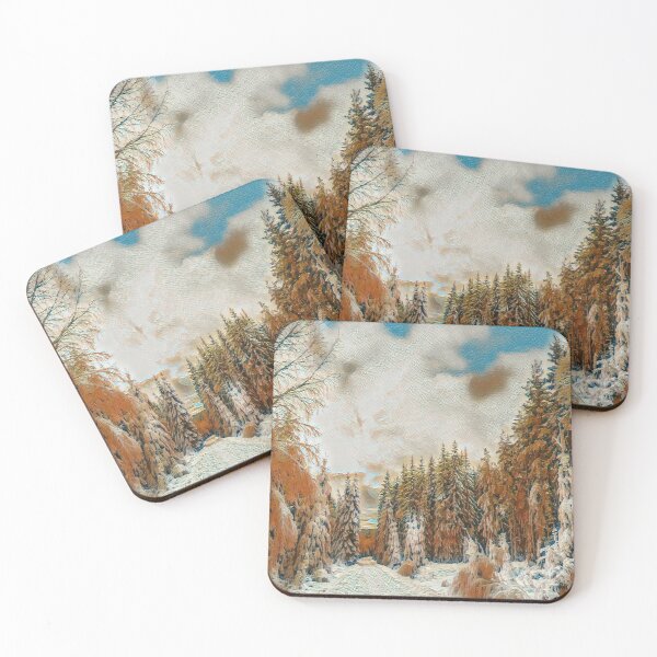 Item preview, Winter Roadtrip - Snowy Mountain Path designed and sold by Galathi Designs.