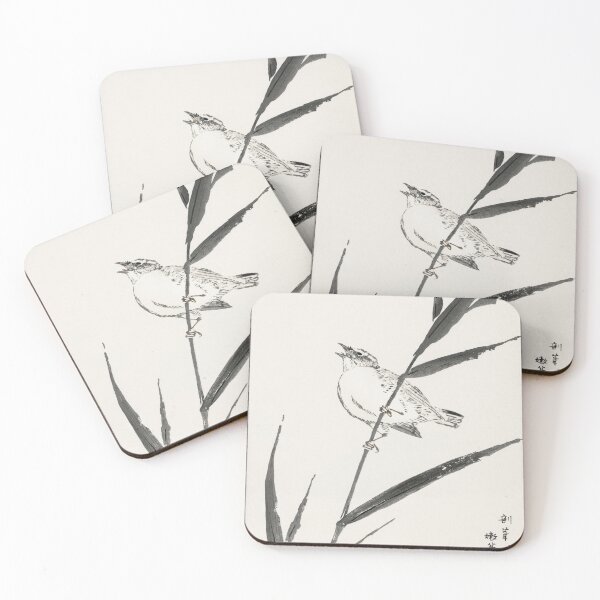 Item preview, reed bunting and reed illustration 42664062564 designed and sold by Bird-Lore.