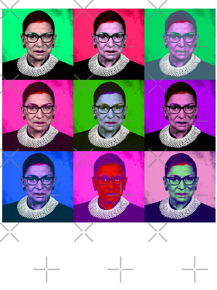 Ruth buy Bader Ginsburg Pop Art Warhol style print.