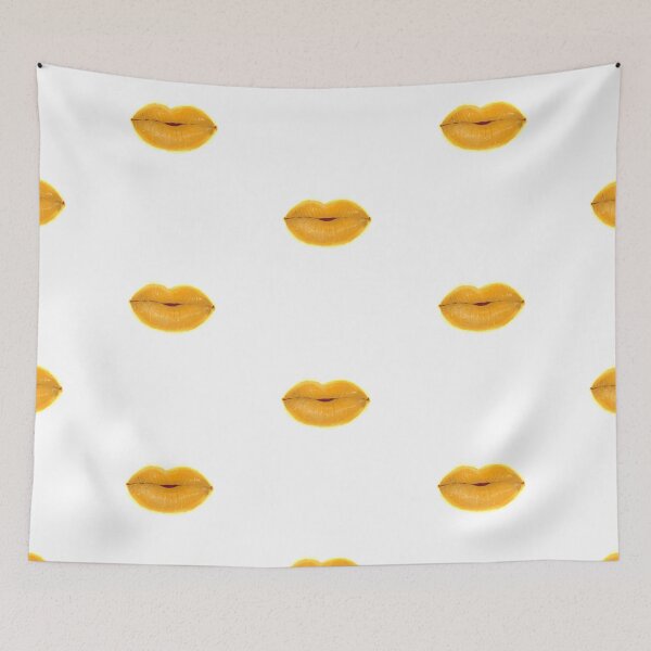 Item preview, Orange Cute Thick Lips Watercolor Painting designed and sold by javes93.