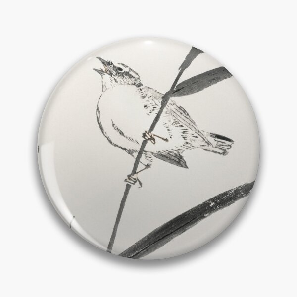Item preview, reed bunting and reed illustration 42664062564 designed and sold by Bird-Lore.