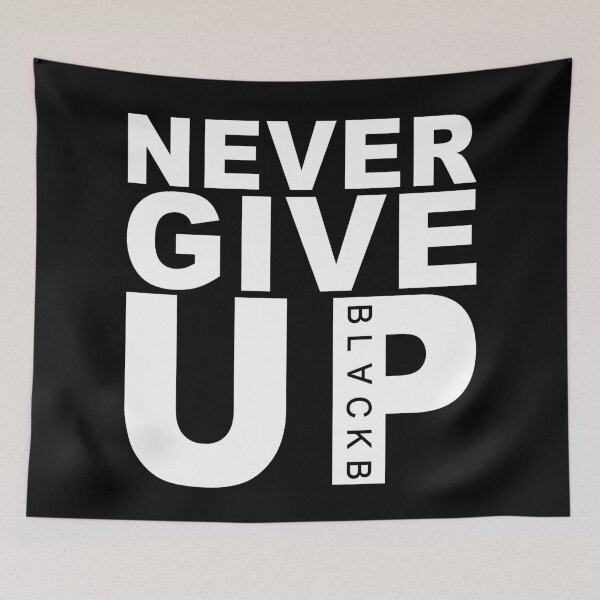 Item preview, Never Give Up T-Shirt designed and sold by UniqueStylistic.
