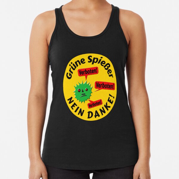 Green philistines? NO THANKS! | Forbidden! Racerback Tank Top