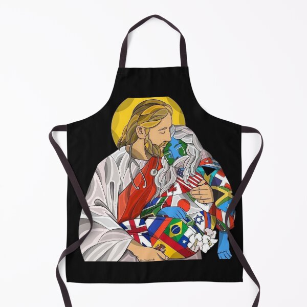 Item preview, Jesus abstract saving earth merchandise designed and sold by Sovik Goswami.