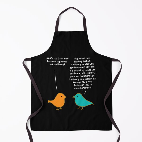 Item preview, Happiness vs Wellbeing - Black designed and sold by ImperfectLife.
