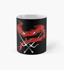 Taza clásica turtle mutant ninja turtles raphael mask