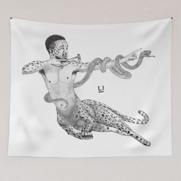 Item preview, The Cheetah King and His Snake Pet (SFW) designed and sold by Gayliart.
