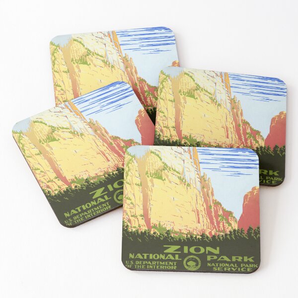 Item preview, America ZION NATIONAL PARK Ranger Naturalist Service WPA Project designed and sold by retroposters.