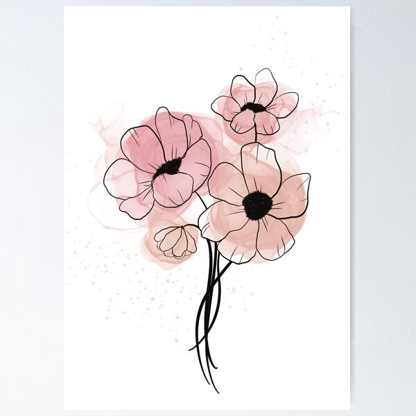 Item preview, Alcohol ink Flowers designed and sold by fitkamgummy.