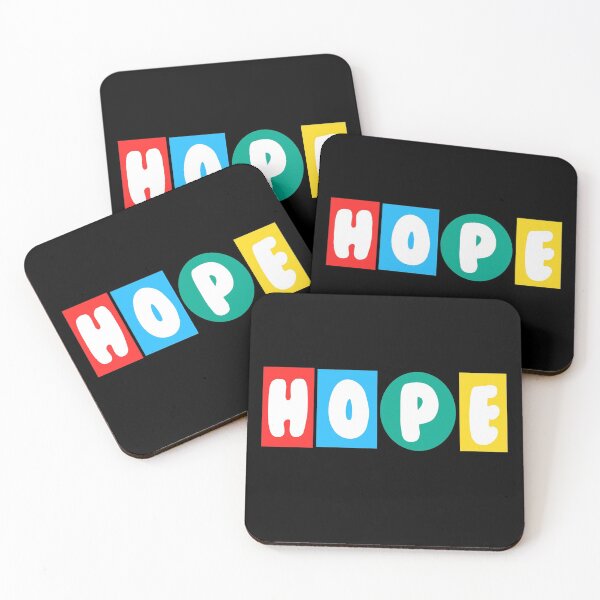 Item preview, J-hope "HOPE" Letter Block Sticker designed and sold by glimmerofhobi.