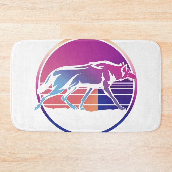 Item preview, Wolf design, 80s gift, Retro Vintage design design designed and sold by Lisbob.