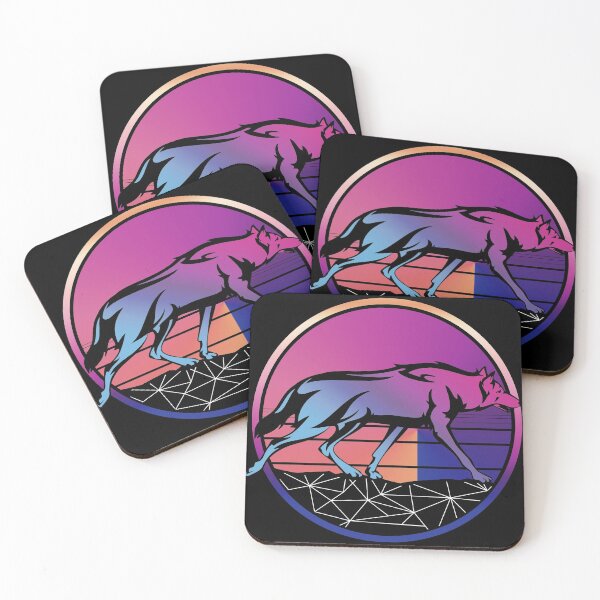 Item preview, Wolf design, 80s gift, Retro Vintage design design designed and sold by Lisbob.