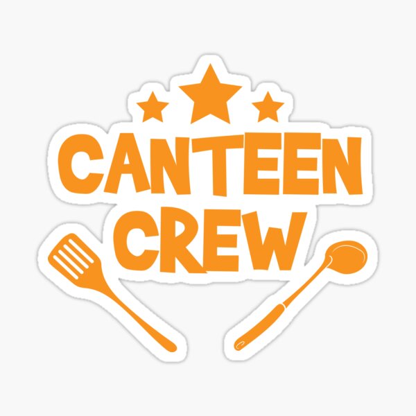 "Canteen Crew Lunch Lady Food Server Gift" Sticker by FY83 Redbubble