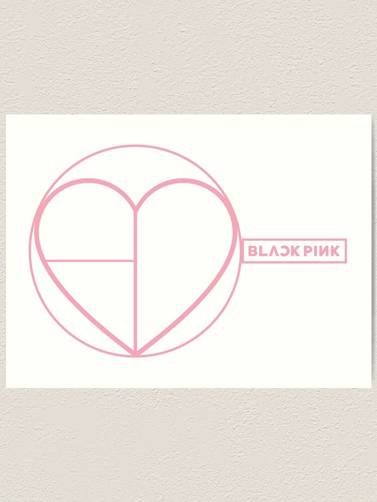 Blackpink S New Logo Design Art Print By First0n3 Redbubble