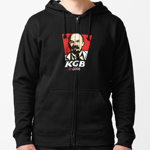 "Kgb Kfc" Zipped Hoodie by DrivingAviation Redbubble