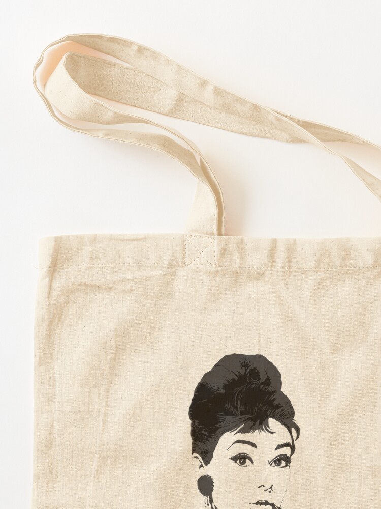 Audrey Hepburn Collage 14 Black & White Tote Bag Handbag Purse Shopping Bag