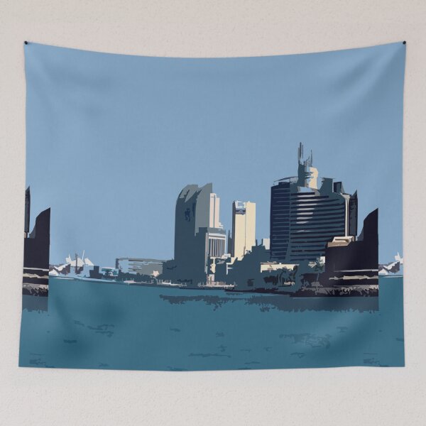 Item preview, Marina Beach Skyline, Salmiya, Kuwait designed and sold by ShopieHome.